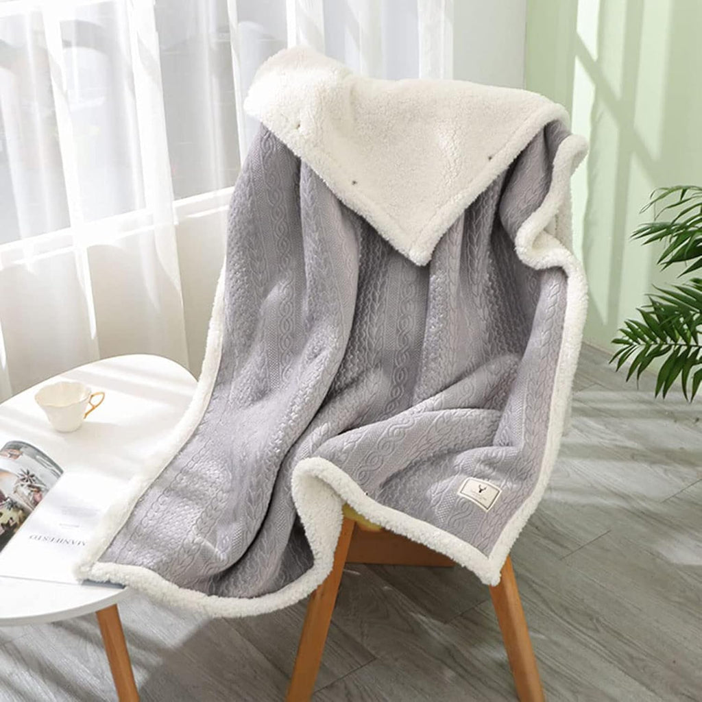 Winter Wheelchair Blanket for Adults, Plus Velvet Wheelchair Care Shawl, Warm Knee Blanket & Casual Cloak Knee Blanket, Cozy & Comfy Wheelchair Cloak