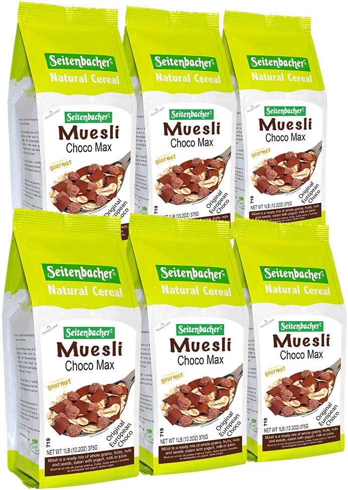 Seitenbacher Muesli #5 Choco Max Natural Cereal, 16 Ounce