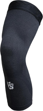 Vital Salveo Long Compression Knee Sleeve,Stiffness, Fatigue Relief, Circulation, Germanium Recovery for Women and Men, 3D Knit Breathable for Basketball, Sports, and Daily Wear (1 PC) X-Large
