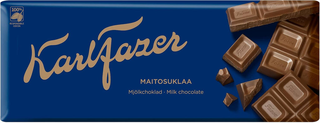 Karl Fazer Blue Original Finnish Milk Chocolate Bar 200g (7,05oz)