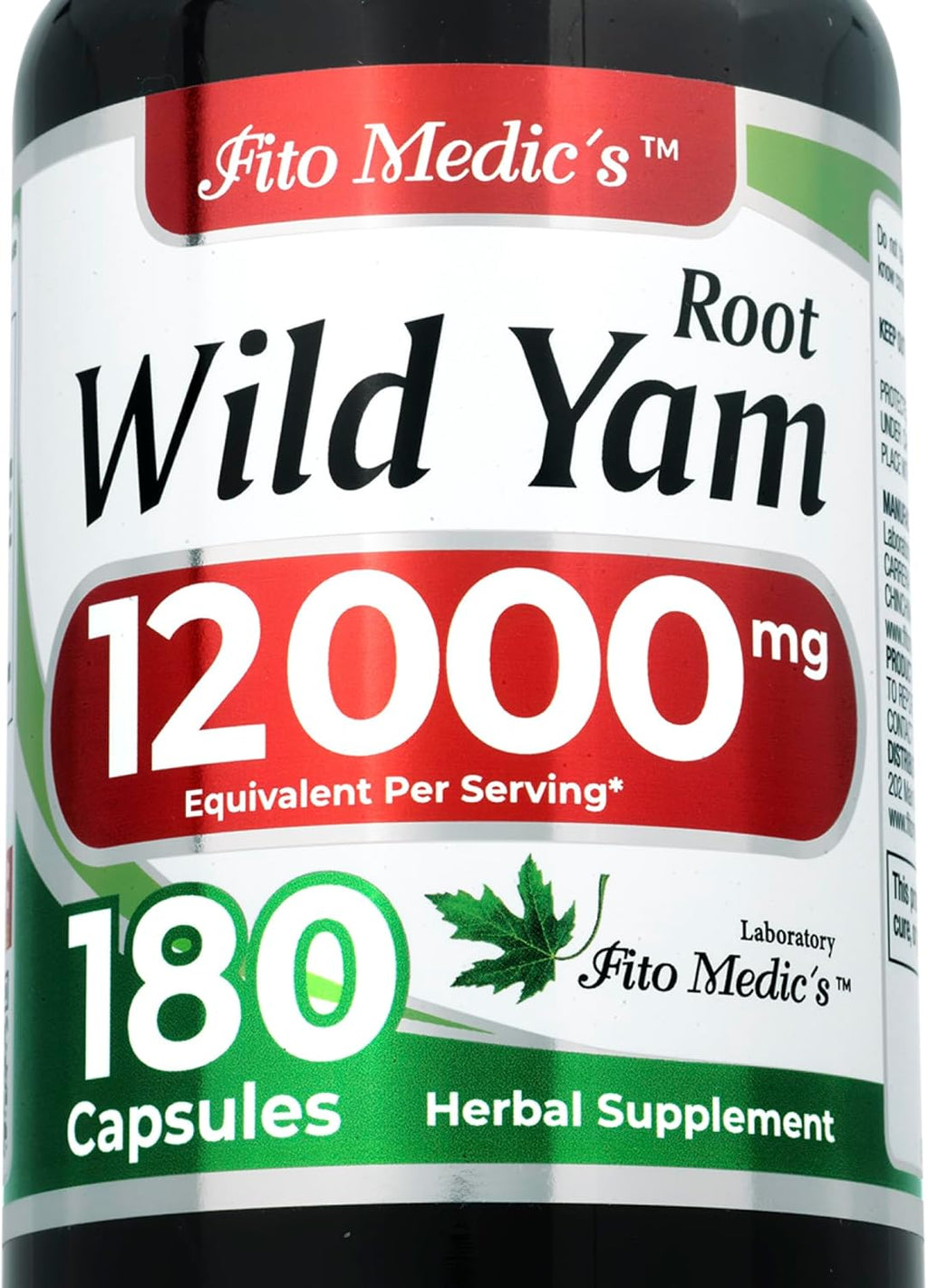 FITO MEDIC'S Lab | Wild yam | 180 Capsules | Wild yam Root