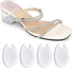 NICENEEDED 2 Pair Ball of Foot Cushions, Non Slip Discreet Shoe Metatarsal Pads for Women Gel High Heel Inserts, Shoe Inserts for Relieve Foot Pain Comfort