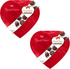 Russell Stover Valentine's Day Red Foil Heart - Pack of 2 - Assorted Milk and Dark Chocolate - 17 Pieces Per Box - Great For Sharing with Friends and Family