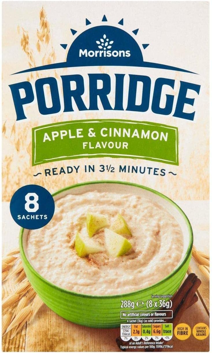 Morrisons Apple and Cinnamon Porridge 288g
