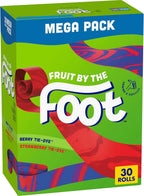 Fruit By the Foot Berry Tie-Dye and Strawberry Tie-Dye Fruit Flavored Snacks 30 Count, 22.5 OZ
