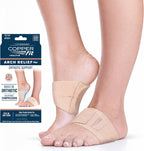 Copper Fit Arch Relief PLUS – Compression Wrap with Orthotic Arch Support Plantar Fasciitis, Flat Feet, Fallen Arches – Universal Fit for Men and Women