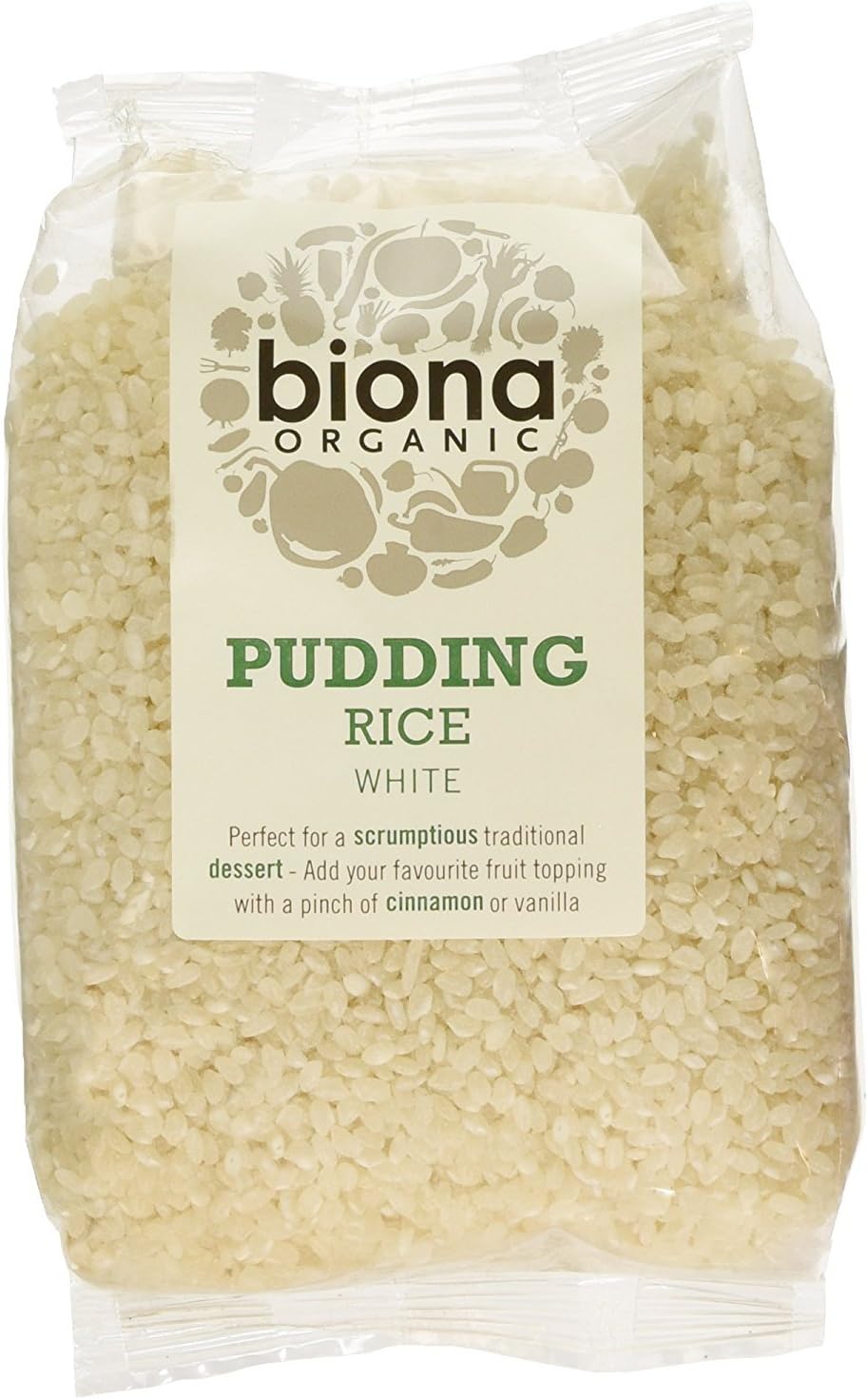Organic white pudding rice