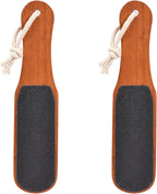 2PCS Foot File Foot Rasp Wooden Handle Pedicure Tool Foot Callus Remover Scrubber Dual-Sides Heel Grater for Dead Skin (1)