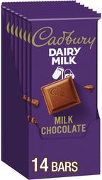 CADBURY DAIRY MILK Milk Chocolate Candy Bars, 3.5 oz (14 Count)