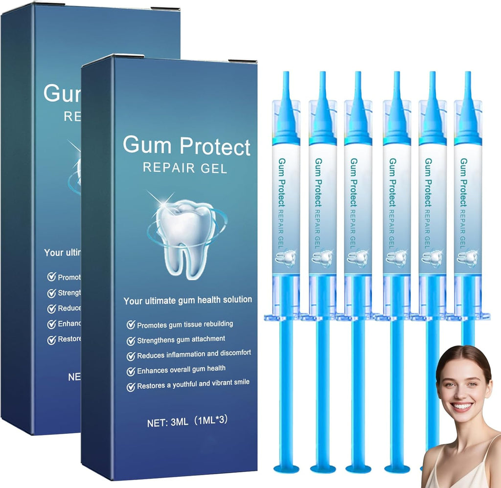 2PCS Gum Protect Dental Repair Gel, Professional Gum Health Solution, 3ml (1ml x 3), with Tissue Rebuilding Formula, Enhances Overall Gum Health