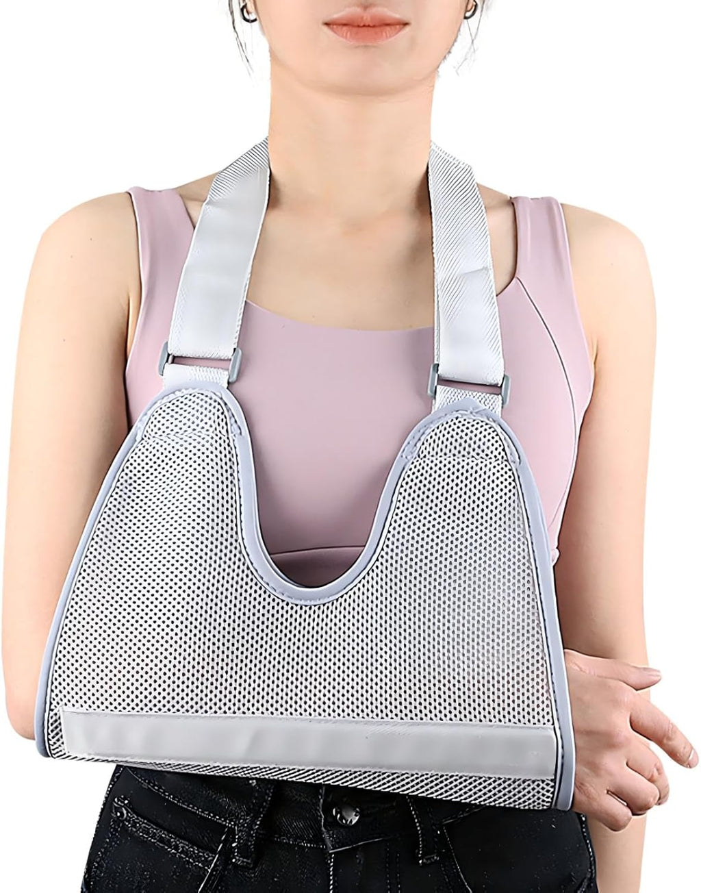 Arm Sling Shoulder Immobilizer for Women and Men, fit Left or Right Arm - Rotator Cuff Support Brace - Medical Sling for Shoulder, Clavicle, Elbow Injury