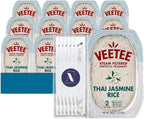 Veetee - Lavinia Essentials Bundle: 6-Pack of Thai Jasmine Rice Steam Filtered, 10.6 oz Microwaveable Tray + 1 Utility Prop.