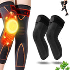 1 Pair Aicao Kneeca Acupressure Self Heating Knee Sleeve, Aicao Knee Protection for Warm, Ai cao Best Knee Brace For Women and Men, Relieve Knee Pain (Black,XL (17.7" - 19.7 "))