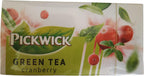 Pickwick Green Tea Cranberry - 20 Bags | Dutch Tea - 1.05 Ounce Total Weight