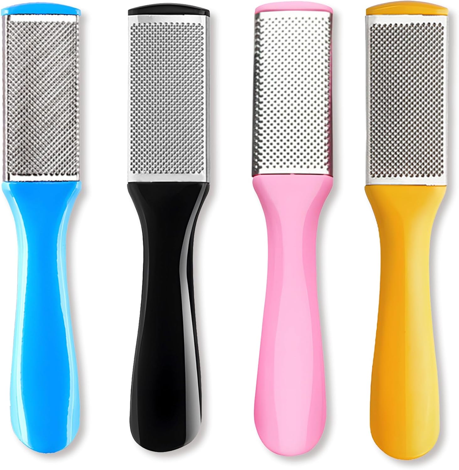 4 Pcs Pedicure Foot Files Callus Remover with Double Sided Feet Rasp for Dead Skin - Professional Foot Care Tools to Removes Hard Skin Corns for Dry and Wet Feet