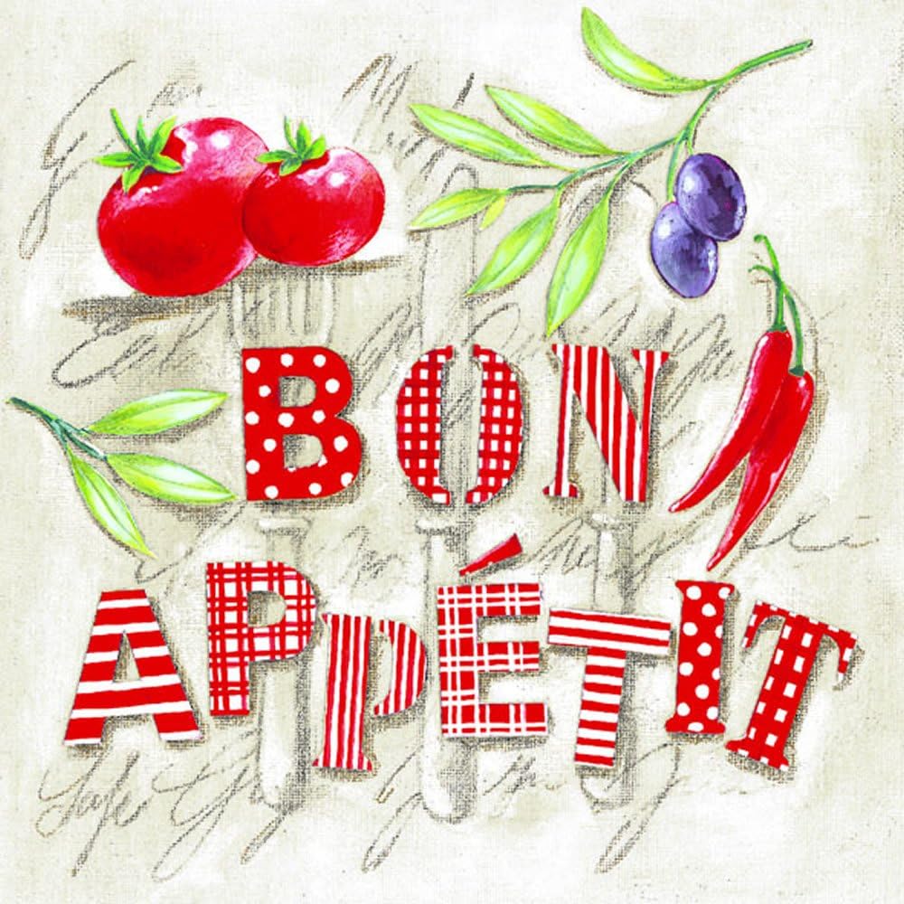 Ambiente - Paper Luncheon Napkin "Bon Appetit"