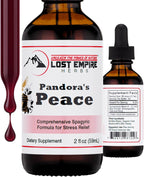 Lost Empire Herbs Pandora’s Peace Tincture (2 fl oz) Premium Herbal Tincture for Balance, Vitality & Calm – USA-Sourced, Spagyrically Prepared, and Free from Heavy Metals & Chemicals