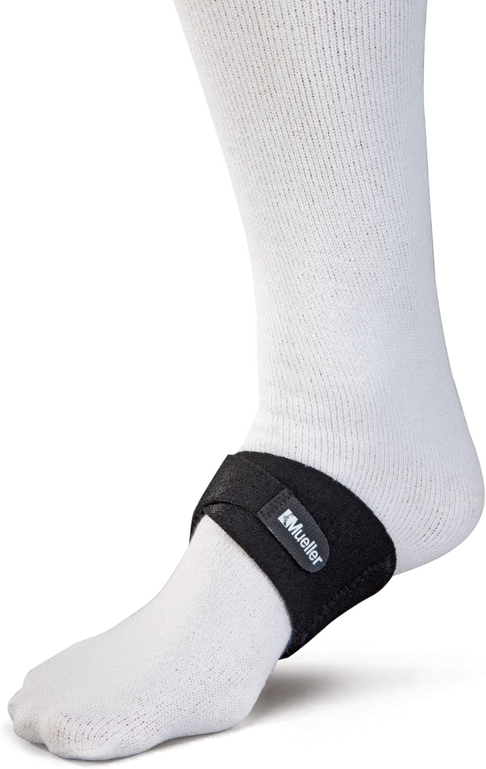 MUELLER Sports Medicine Arch Support, Foot Pain Relief Support for Men and Women, Ideal for Plantar Fasciitis, Flat Feet, Fallen & High Arches, Black, One Size