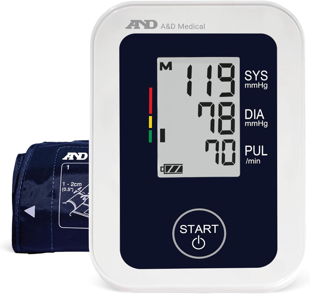 A&D Medical Blood Pressure Monitor for Home Use – UA-651SAC – Petite Upper Arm BP Machine – Small Cuff (6.3–9.4” / 16-24 cm) – Adults, Easy to Use, AC Adapter