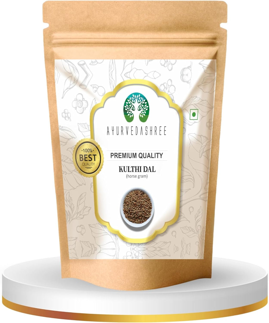 AYURVEDASHREE Kulthi Daal 50g | Gahat Dal | Dolichos Biflorus | Horse Gram | Macrotyloma Uniflorum | Muthira Seeds | Fiber | Khichri |