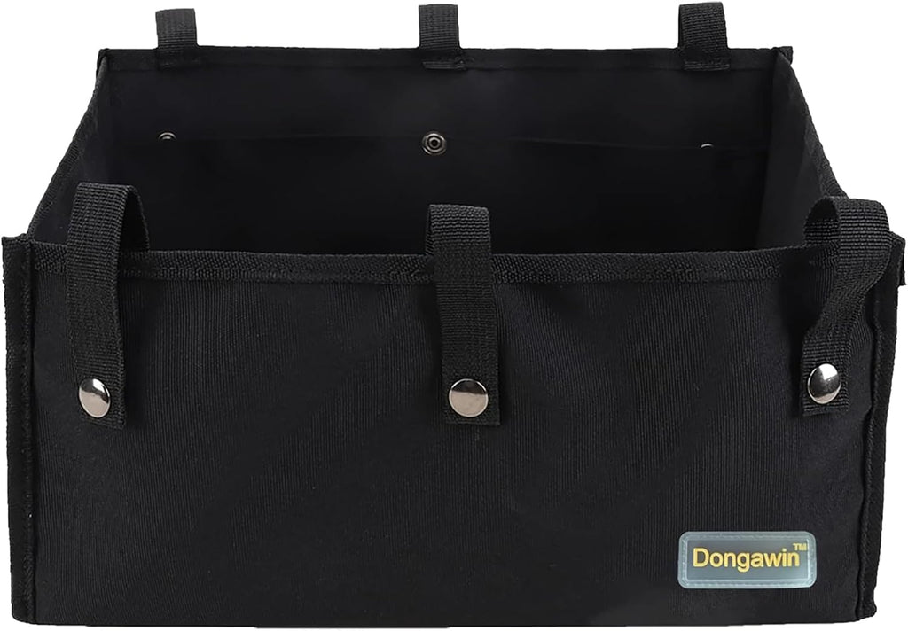 Walker Bag Under Seat for Four Wheel Rollator, Rollator Bag Tote Organizer Pouch Storage to Walkers for Senoirs, Walker Accessories (Upgraded-large, black)