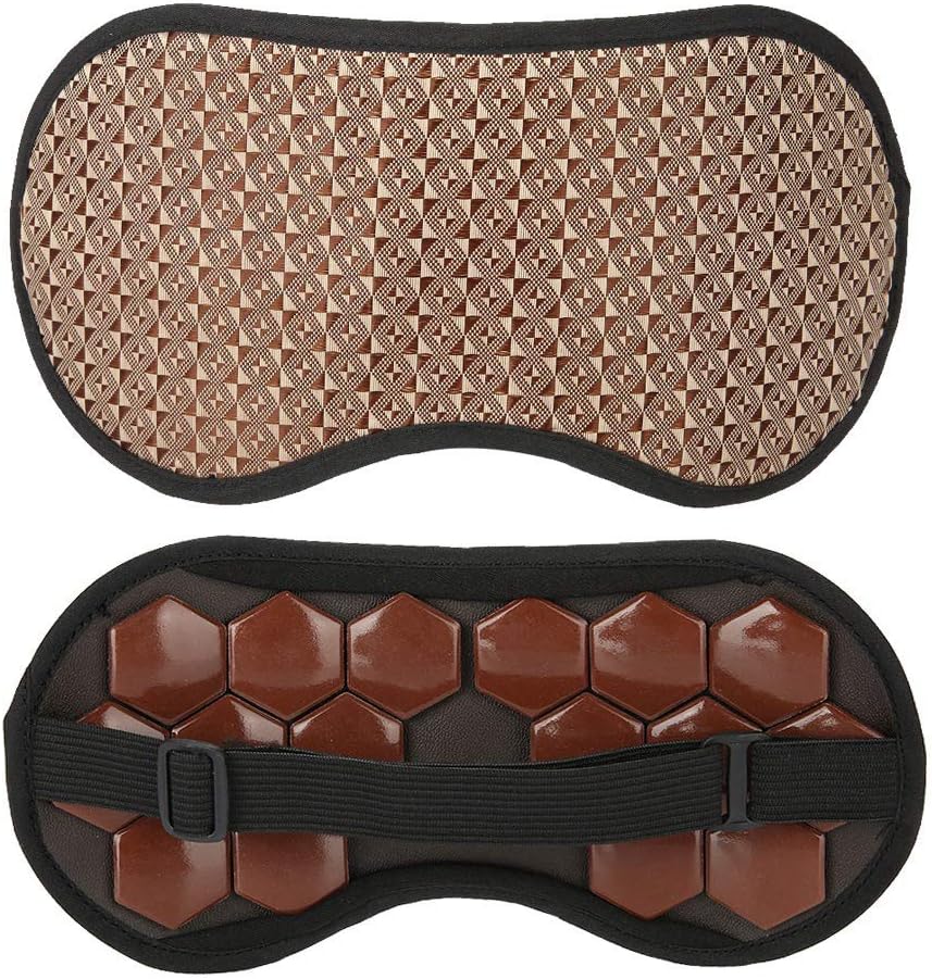 Jade Eye Mask, Anti Aging Face Sleep Eye Mask Jade Mask Jade Stones Cool Sleep Eye Mask Eye Treatment Massager Eye Covers(Germanium stone)