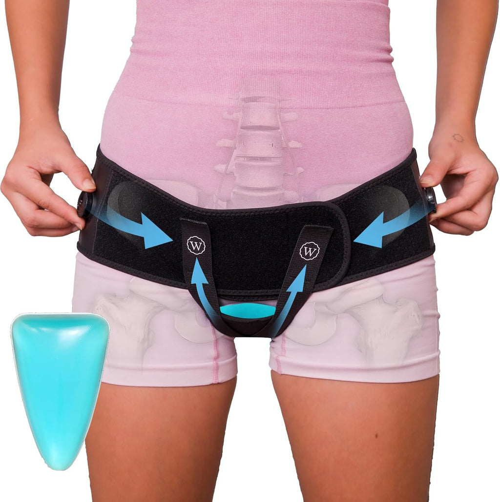 Pelvic Support Belt for Pregnancy & Postpartum - Prolapse Support for Women - Vulvar Varicosities Support (S/M)