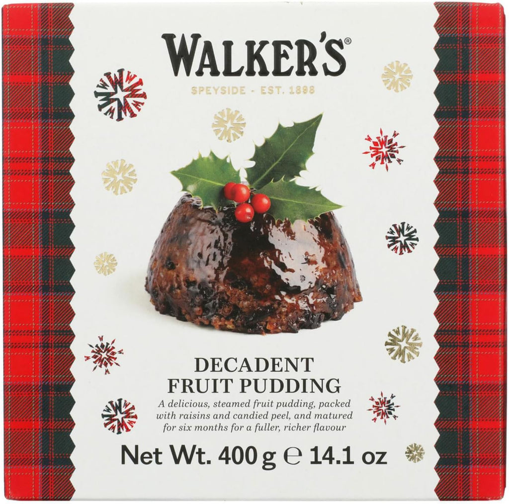 Walker’s Luxury Rich Fruit Pudding, 14.1 oz, Includes 1 Plum Pudding