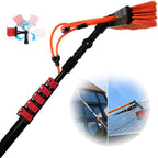 Water Fed Pole Kit, 3.6-11M Solar Photovoltaic Panel Cleaner Tools, for Window Cleaning, Photovoltaic Panel Cleaning, Trucks Cleaning System & Washing Tool,18FT/5.4M