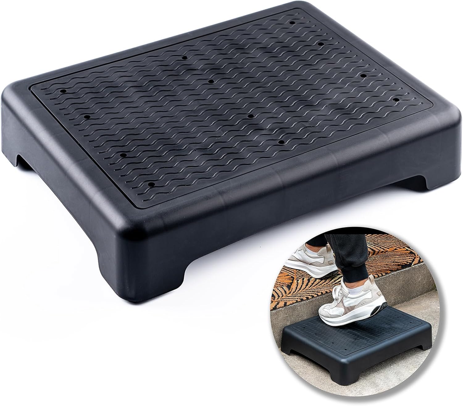 Mobility Step Stool for Adults Half Seps for Stairs for Seniors,Platform Step Safety Step Non-Slip Indoor and Outdoor