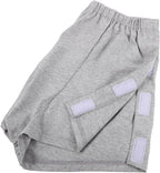 Men’s Washable Incontinence Underwear XL Gray, Side-Access Post-Surgery Briefs for Elderly and Disabled, Comfortable Daily Use Incontinence Care Pants