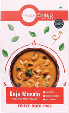 Freshoneed_Ready to Eat Kaju Masala (Taste of Pind Panjab) | Instant Curry | No Added Preservatives | Easy to Prepare | Ready in 8 Minutes | 220 gms | 100% Natural & Veg | Freeze Dried Food, Medium