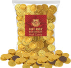 Holiday Gold Half Dollar Chocolate Coins. 2 LB Milk Chocolate Coins for Birthdays, Christmas, Halloween or any ocasion.