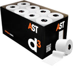 d3 AST Athletic Sports Tape White 2" x 15yds (24 Rolls) Bulk Box Hand Tearable Zinc Oxide Joint Strapping First Aid & Medical Trainers Support for Athletes