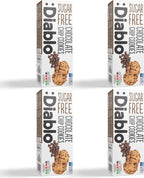 Diablo Sugar Free Chocolate Chip Cookies 150 g (Pack of 4)