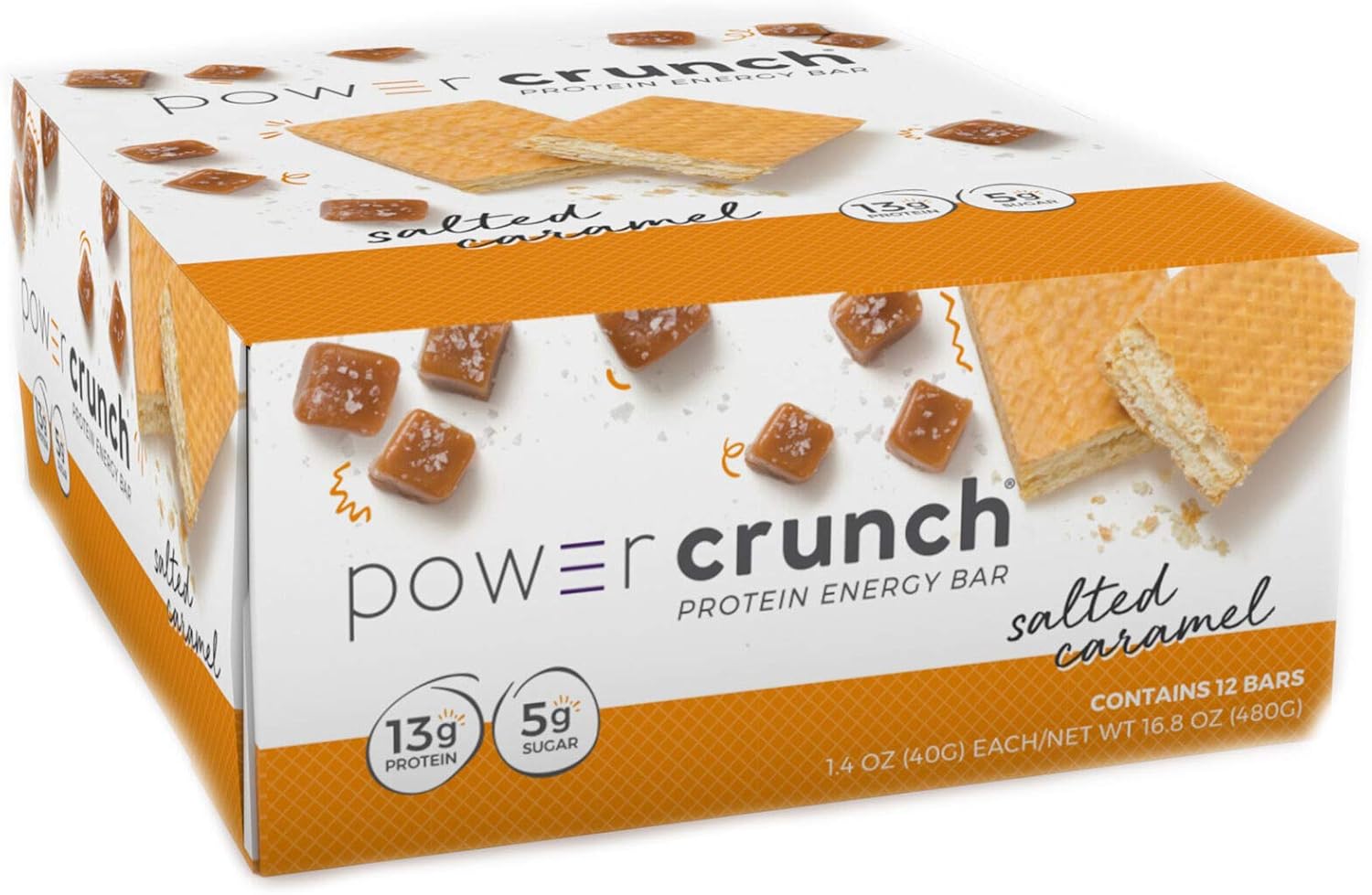 Power Crunch Protein Energy Bar Original - Salted Caramel (12 Bars)