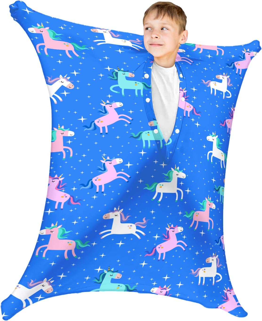 Autism Cute Unicorn Movement Stretchy Sensory Body Socks - ADHD and Improve Sensory Processing Sox - Help Children with Autism (Medium)