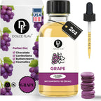 Dolce Flav Grape Extract – 2 Ounce Oil-Soluble Kosher, Sugar-Free, Concentrated Fruit Flavor for Candy, Chocolates & Desserts, Includes Measured Dropper