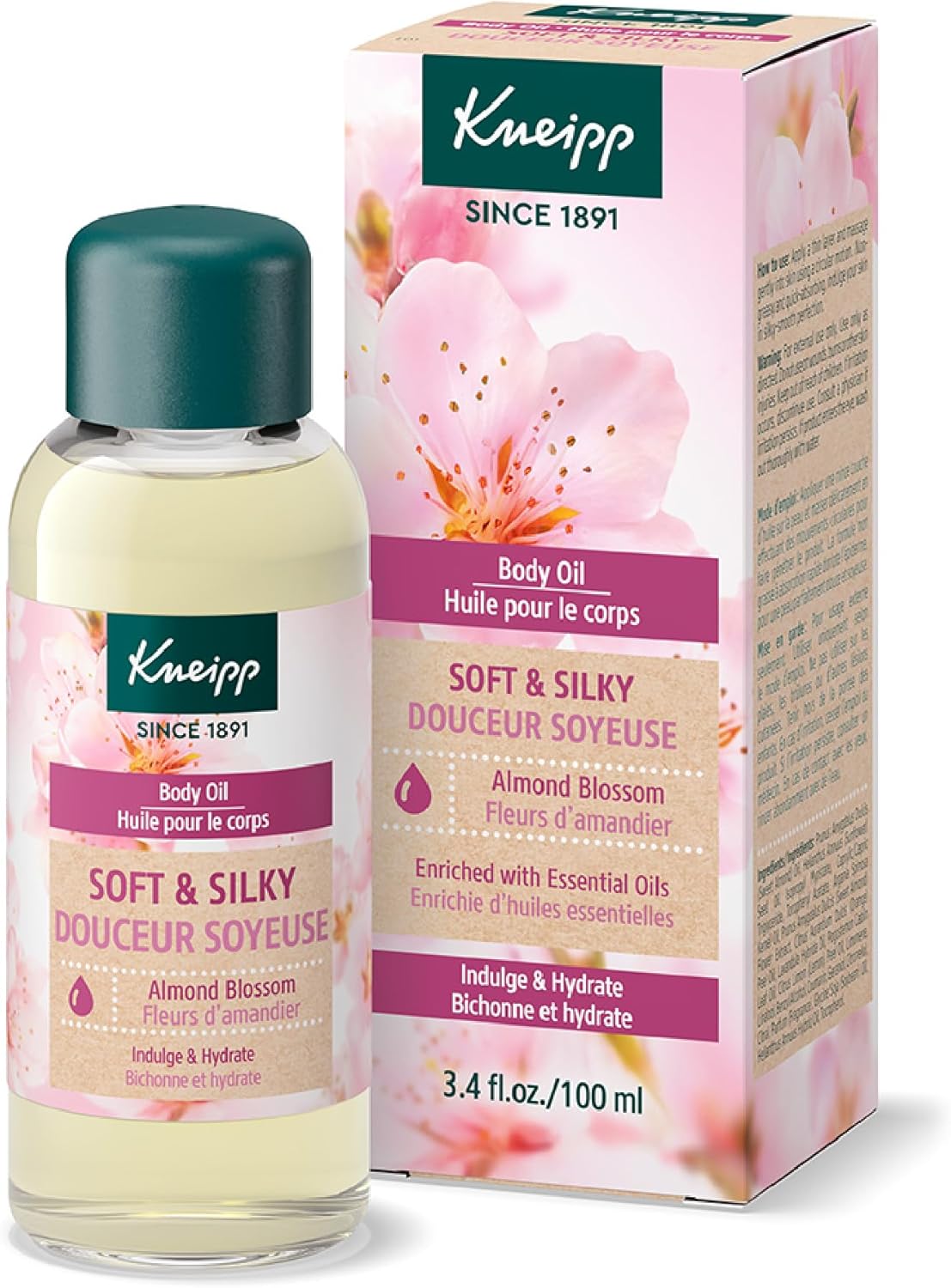Kneipp Body Oil, Soft Skin Almond Blossom, 3.38 fl. oz.