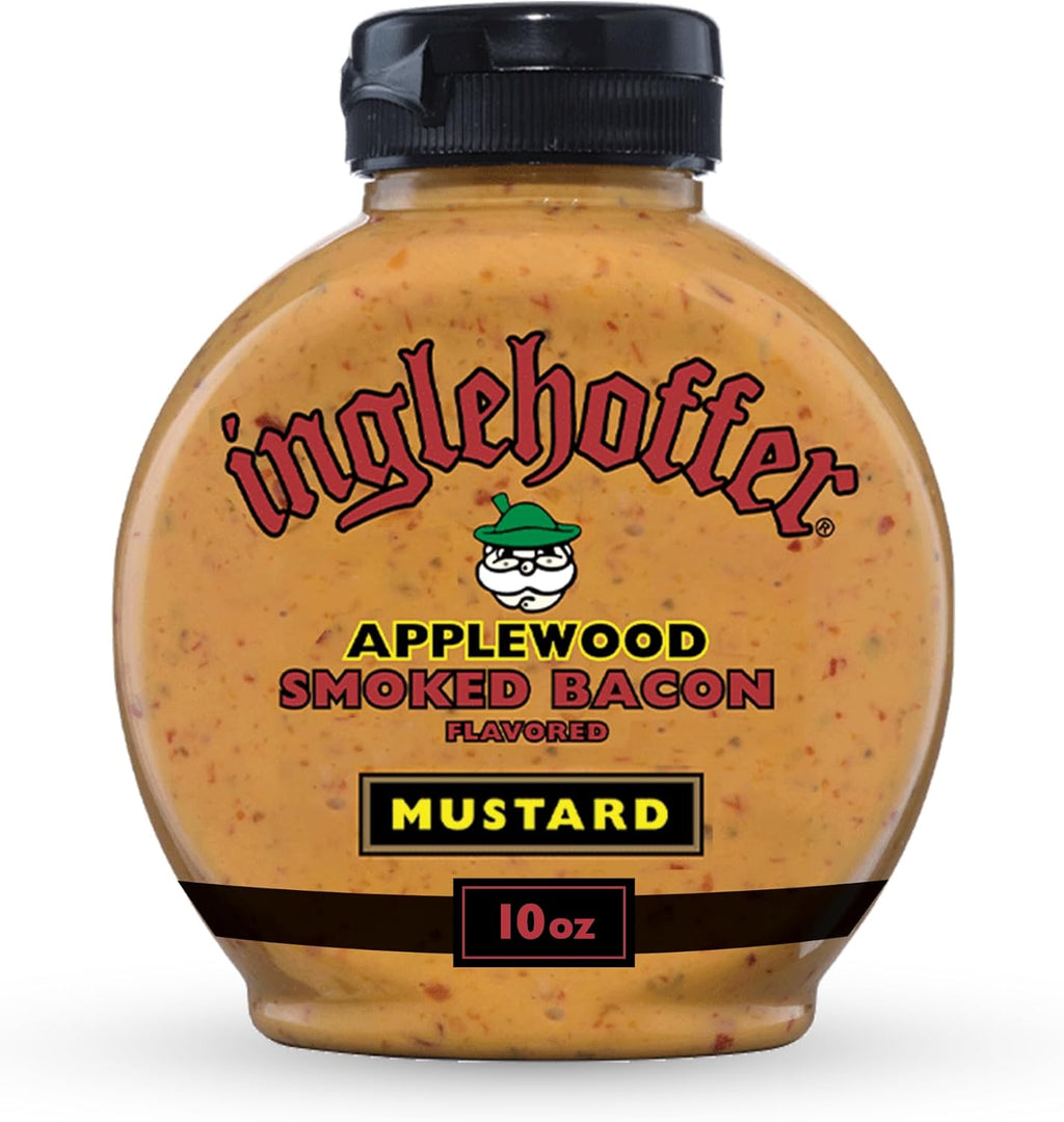 Inglehoffer Applewood Smoked Bacon Mustard, 10 oz Squeeze Bottle