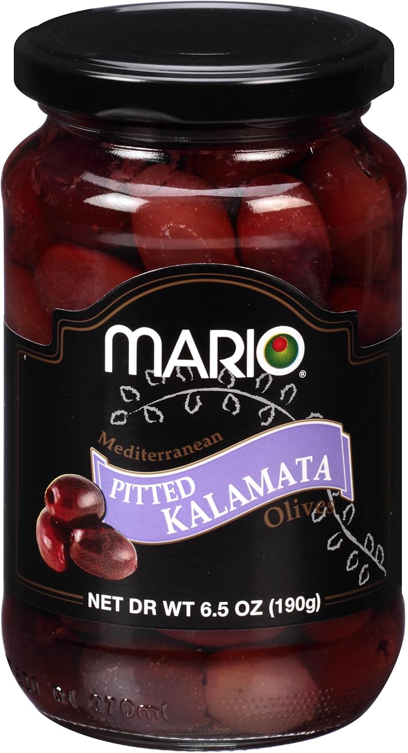 Mario Camacho Foods Pitted Kalamata Mediterranean Olives, 6.50 Ounce