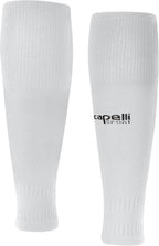 Capelli Sport Compression Calf Leg Sleeve for Football, Basketball, Soccer and Cycling, White, Small/Medium