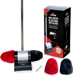 JOUNJIP Electric Shoe Shine Polisher - Deluxe Kit with 4 Buffer Covers - 100% Natural Lamb Wool