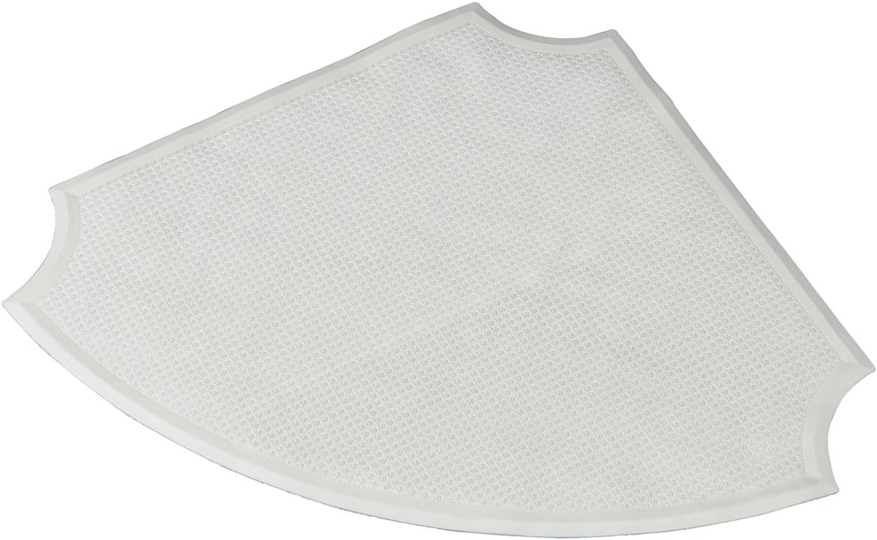 Homecraft Everyday Corner Shower Mat, Shower Mat That Fits Corners and Drains for Stability in The Shower, Slip and Fall Prevention, Bath Mat for Elderly, Handicapped, and Disabled Individuals
