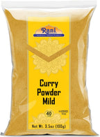 Rani Curry Powder Mild (10-Spice Authentic Indian Blend) 3.5oz (100g) ~ All Natural | Salt-Free | NO Chili or Peppers | Vegan | No Colors | Gluten Friendly | NON-GMO | Kosher | Indian Origin