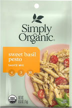 Simply Organic Sweet Basil Pesto, Organic, 0.53 Ounce (Pack of 12)