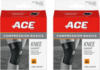 ACE Sport Basics Knee Support 107020, Adjustable, Works on Either Knee, 2 Pack