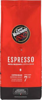Caffe Vergnano Espresso Beans, Large 2.2lb Bag - Medium Roast Arabica Robusta Coffee Beans, Chocolate & Caramel Notes - Perfect for Expresso Machine, Moka Pot, French Press, Drip Coffee Maker