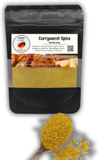 50g (1.76) Currywurst Seasoning - Mild German Curry Powder - Traditional Curry Recipe - for Sausages and More