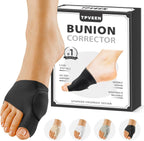 Bunion Corrector Relief Sleeve,Toe Socks for Hallux Valgus,Anti Slip Gel Cushion Pads,Big Toe Alignment Relief,Bunion pain for Men & Women. (MIDDLE:MEN 5-7/WOMEN 7.5-9, BLACK)